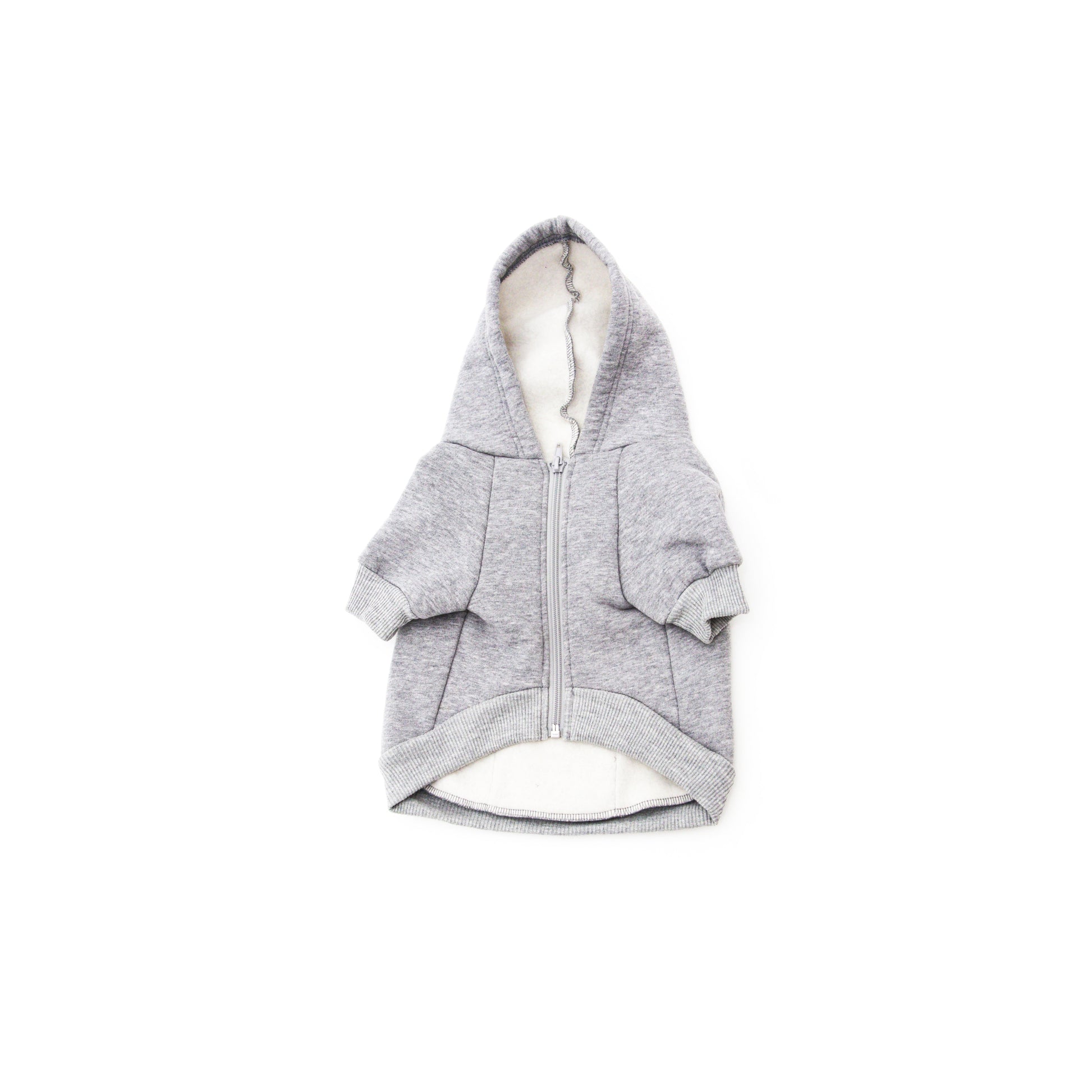 Sweatshirt for pets and dogs in grey heather cotton fleece